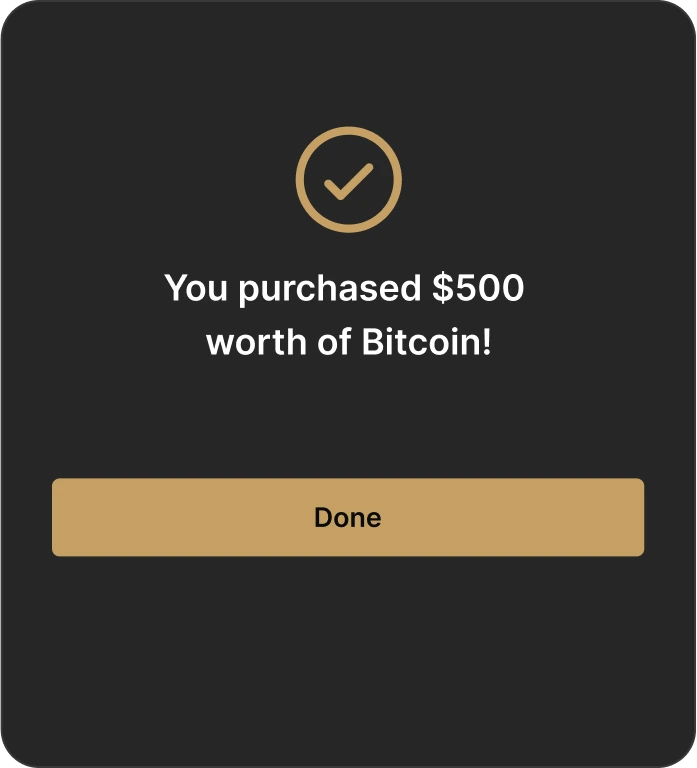 Step 3: Buying Bitcoin on RiverX